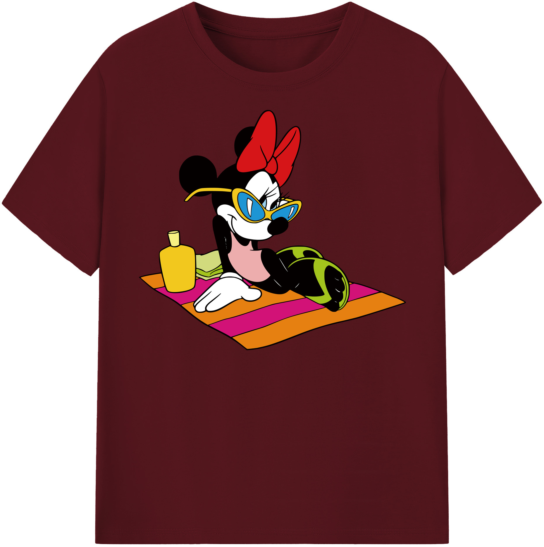 （画像用） ミッキーマウス Mickey Mouse 綿100％半袖Tシャツ（フロントプリント）
